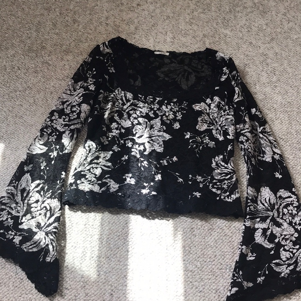 Lace Blouse floral with beading